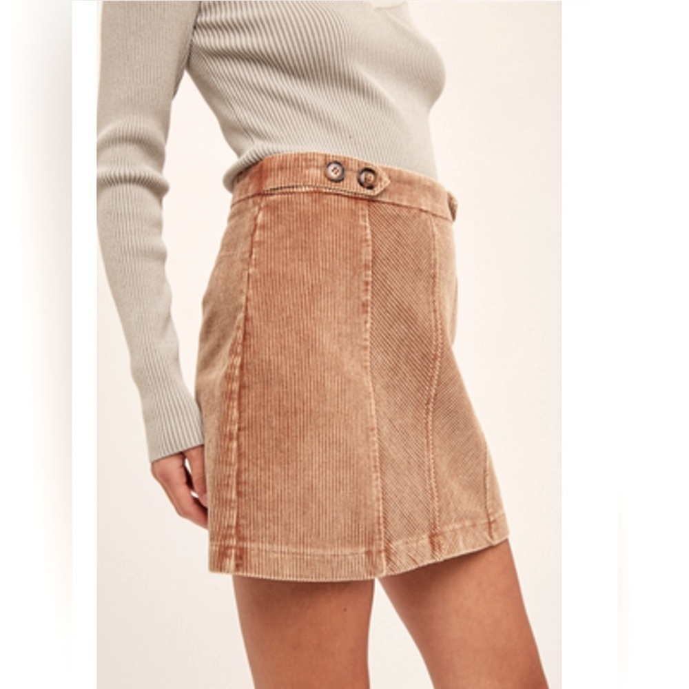 Hem & Thread Mini Corduroy Skirt, Woman’s Size Small